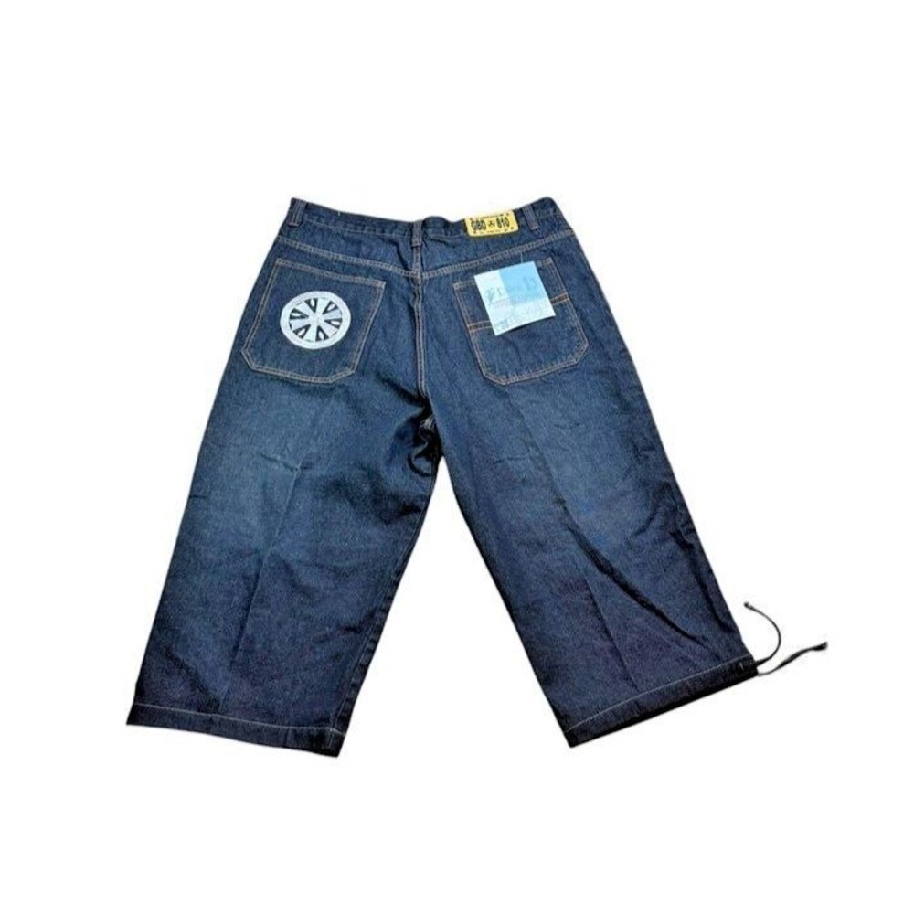 GodBody Jeans Mens Size 42 Baggy Loose Fit Y2K Streetwear Skater 23" Inseam